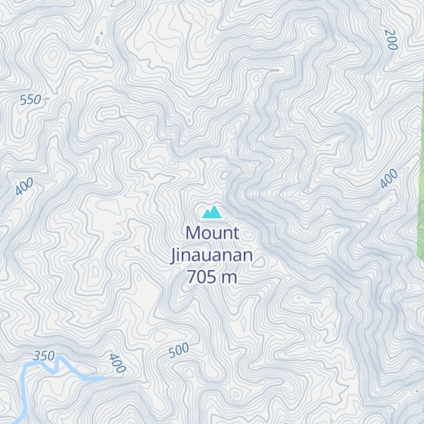 Map of Mount Jinauanan