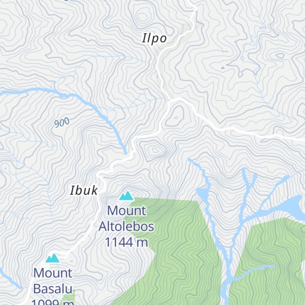 Map of Mount Luagebek