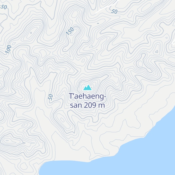 Map of T’aehaeng-san