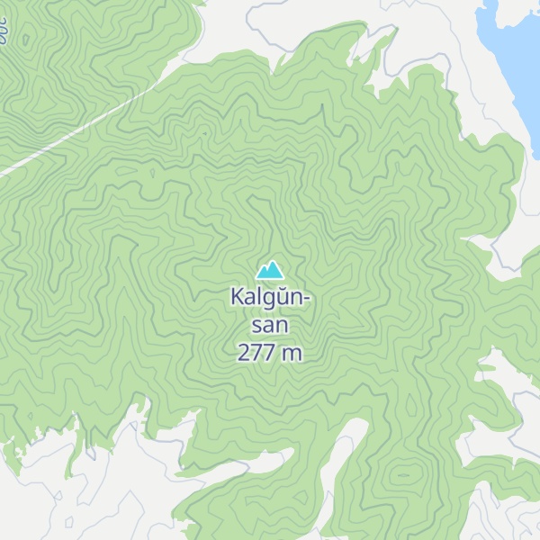 Map of Kalgŭn-san