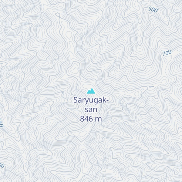 Map of Saryugak-san