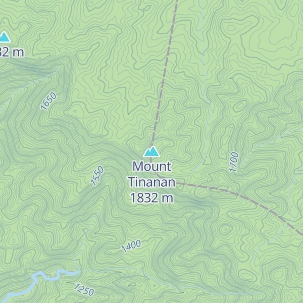 Map of Mount Tinanan