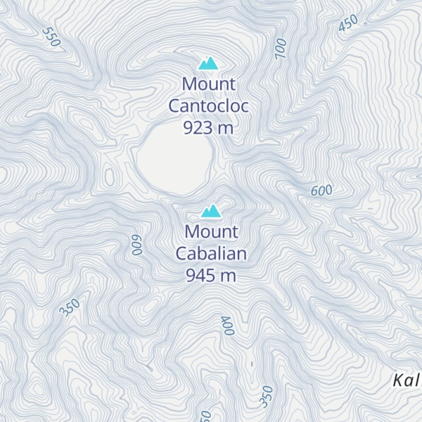 Map of Mount Cabalian