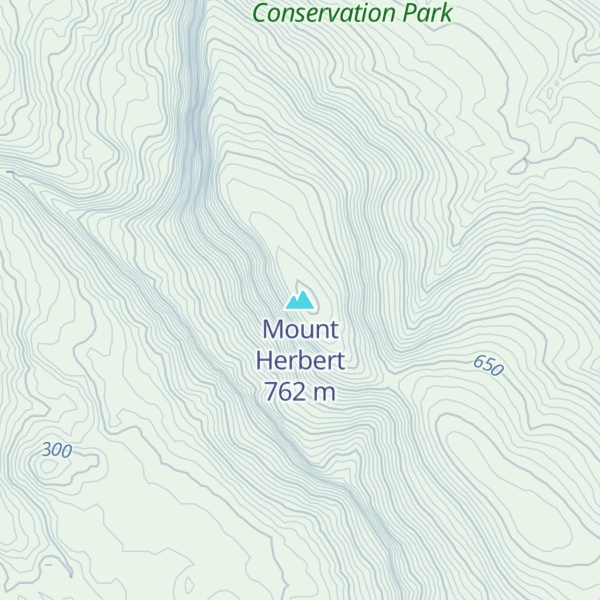 Map of Mount Herbert