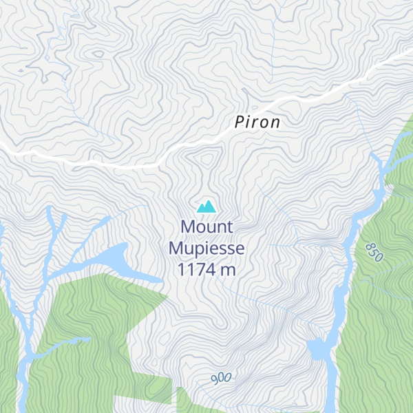 Map of Mount Mupiesse