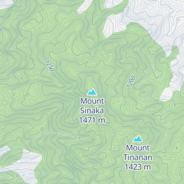 Map of Mount Sinaka