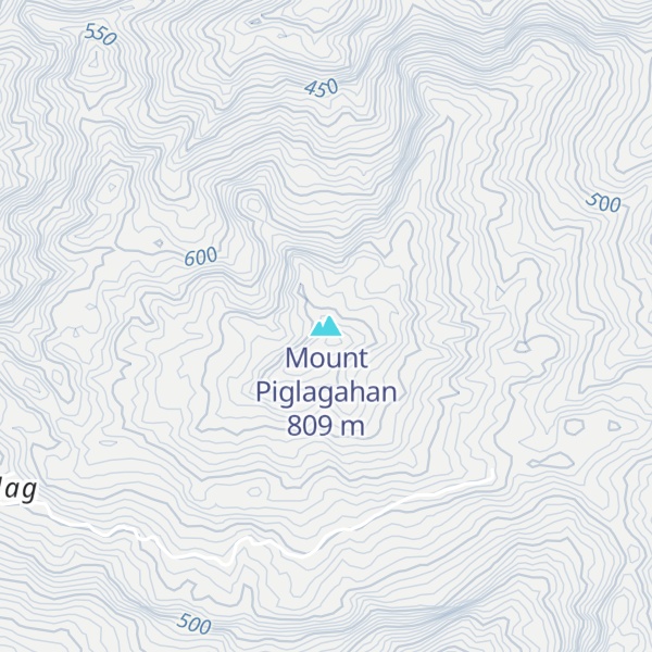 Map of Mount Piglagahan
