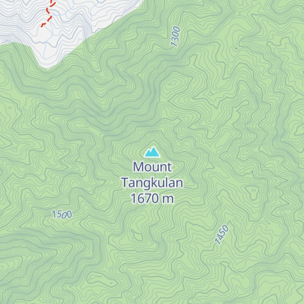 Map of Mount Tangkulan