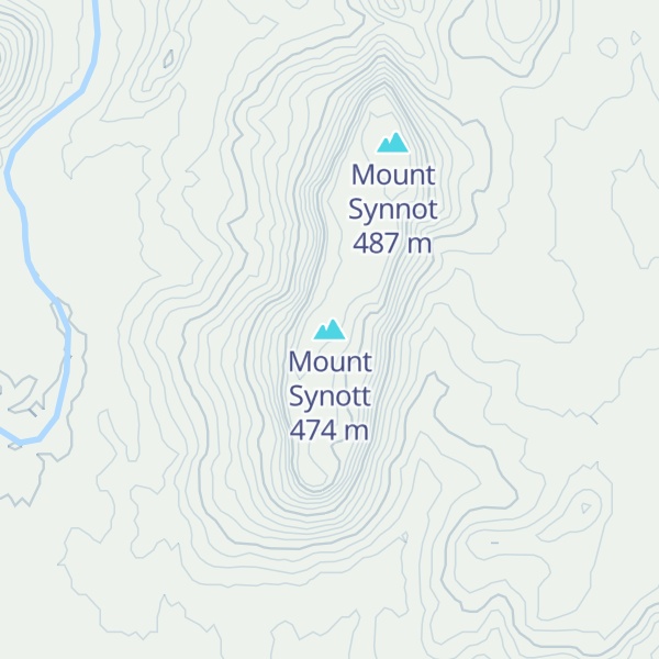 Map of Mount Synott