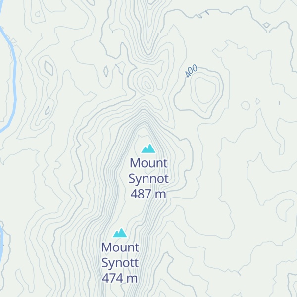 Map of Mount Synnot