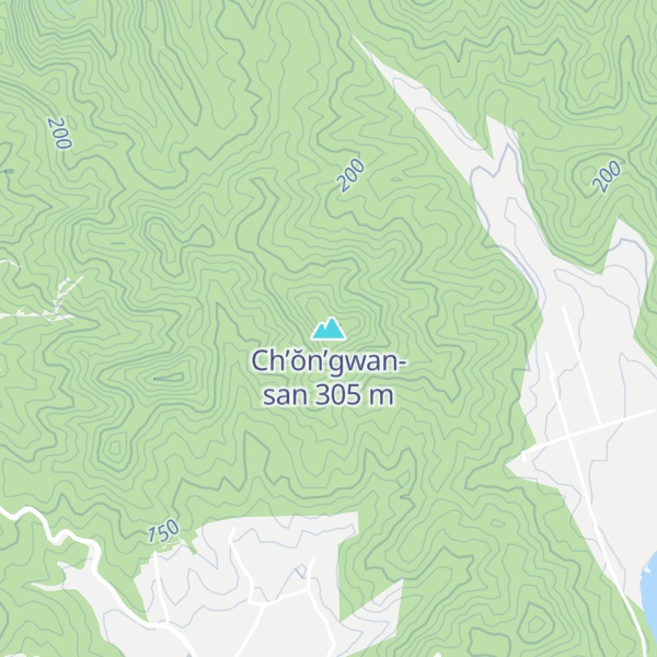 Map of Ch’ŏn’gwan-san