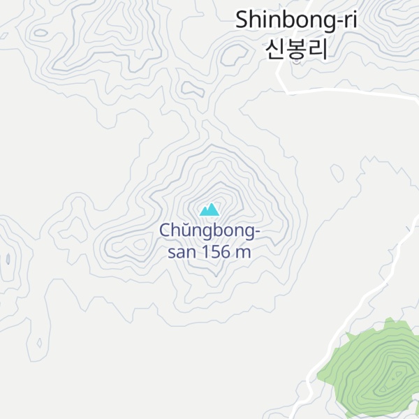 Map of Chŭngbong-san
