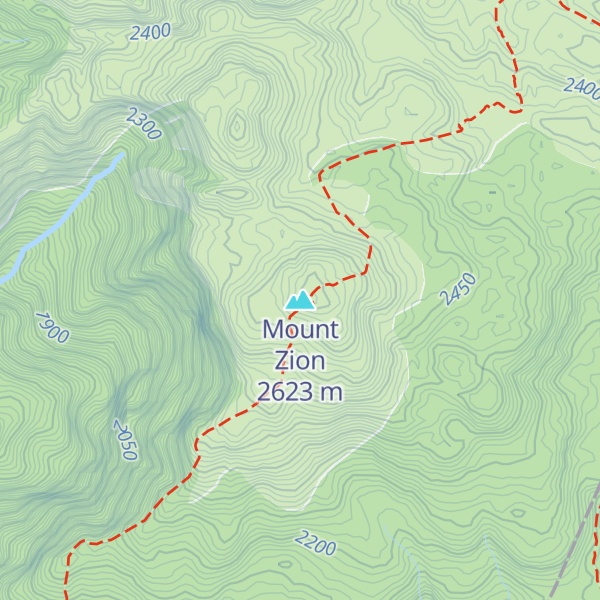 Map of Mount Zion