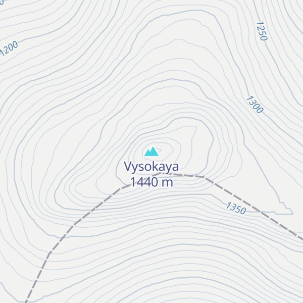 Map of Vysokaya