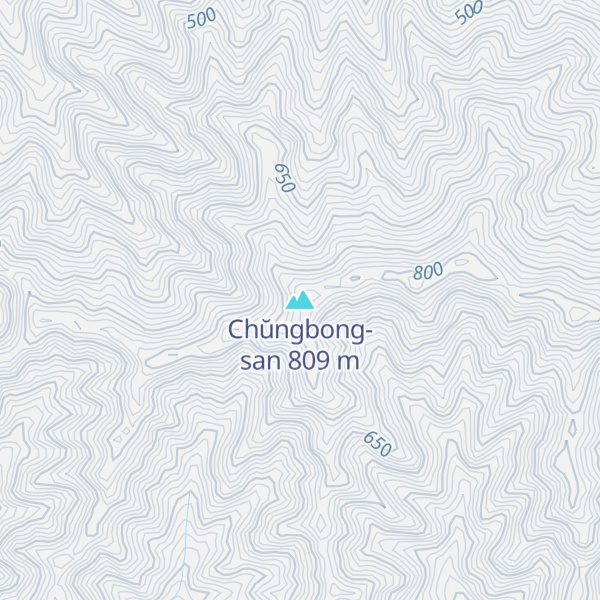 Map of Chŭngbong-san
