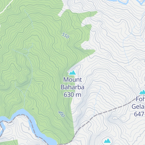Map of Mount Baharba