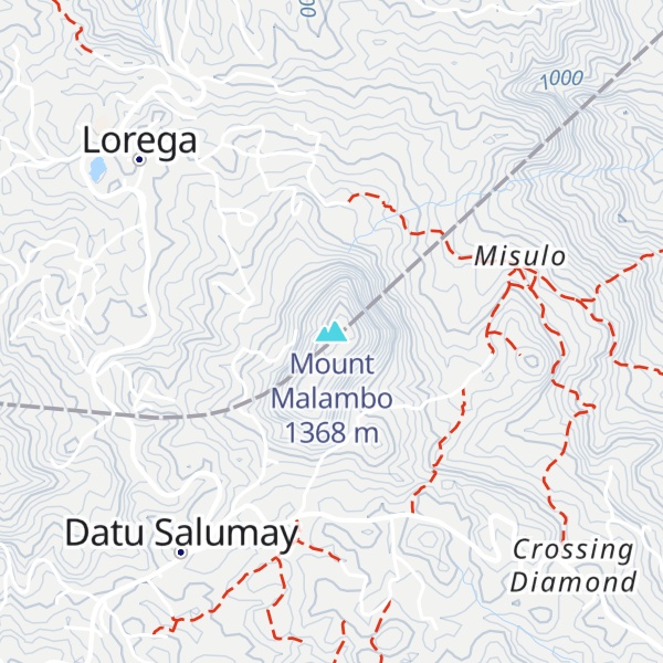 Map of Mount Malambo
