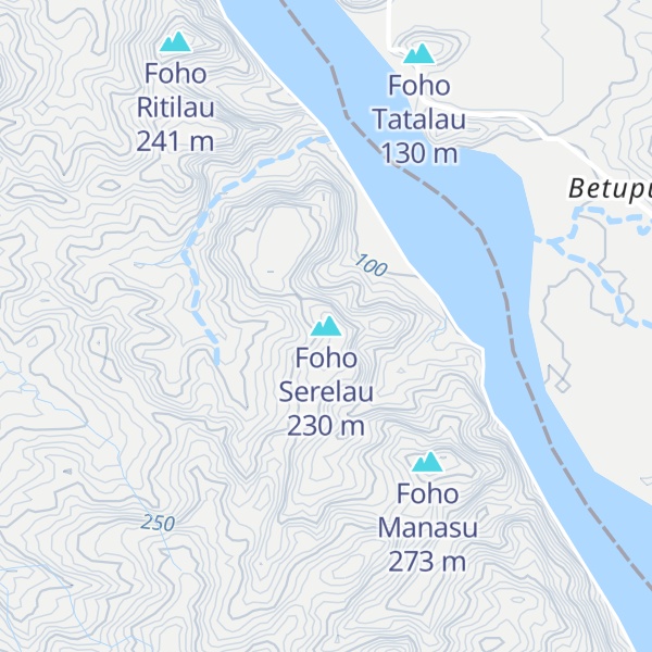 Map of Foho Serelau