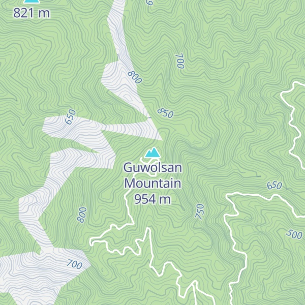 Map of Guwolsan Mountain