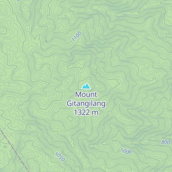 Map of Mount Gitangilang