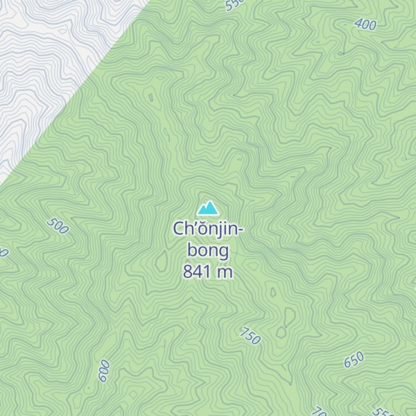 Map of Ch’ŏnjin-bong