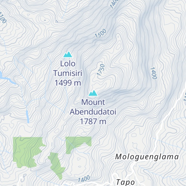 Map of Mount Abendudatoi
