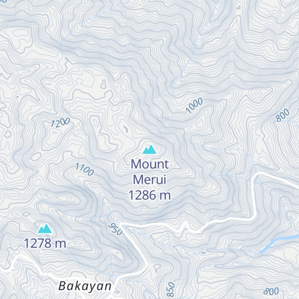 Map of Mount Merui