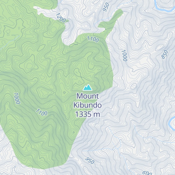Map of Mount Kibundo