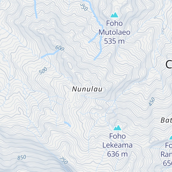Map of Foho Nunulau