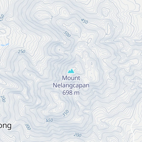 Map of Mount Nelangcapan