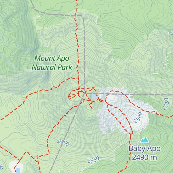 Map of Mount Apo