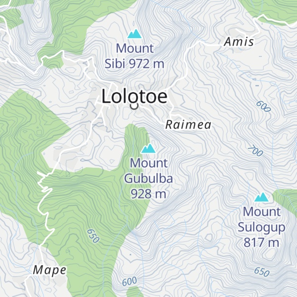 Map of Mount Gubulba