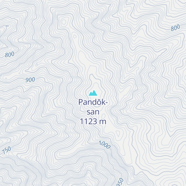 Map of Pandŏk-san
