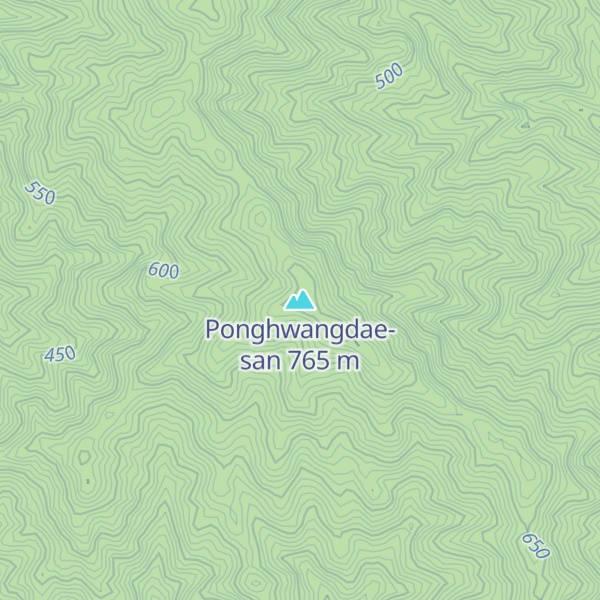 Map of Ponghwangdae-san