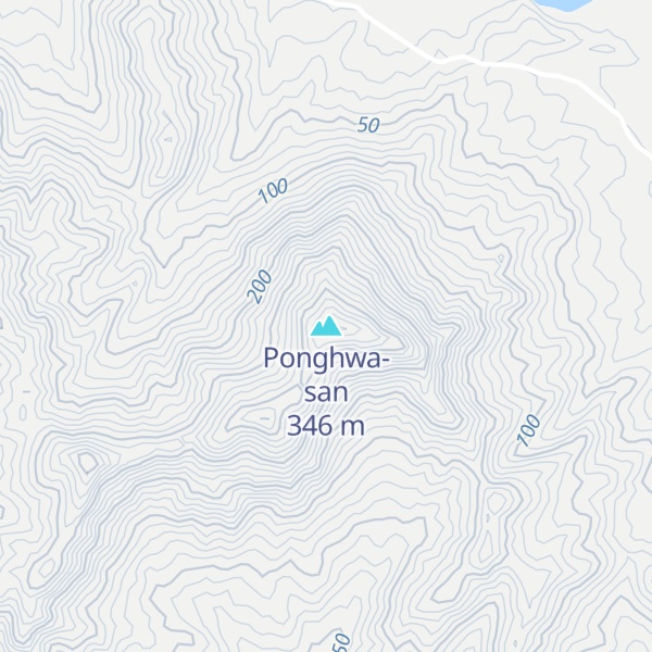 Map of Ponghwa-san
