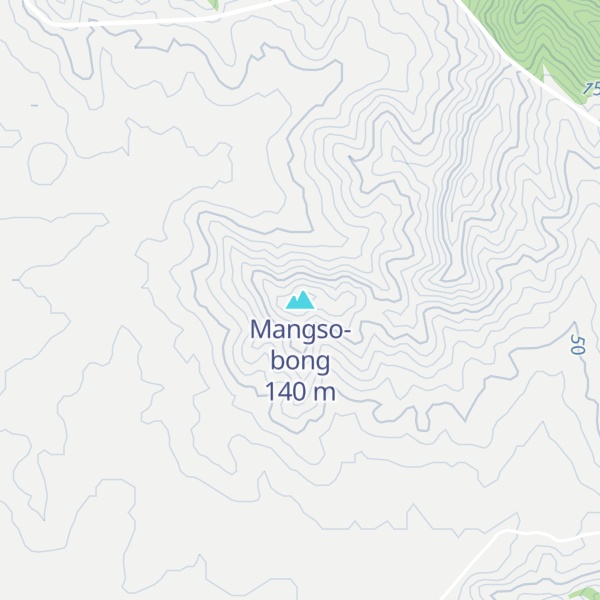 Map of Mangso-bong