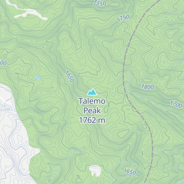Map of Talemo Peak
