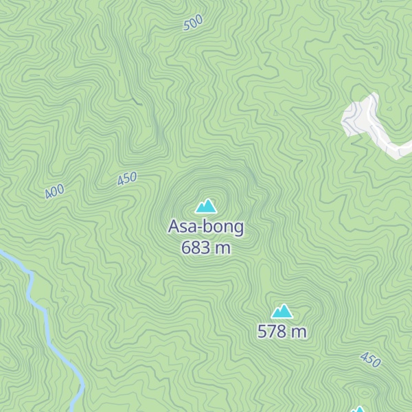 Map of Asa-bong