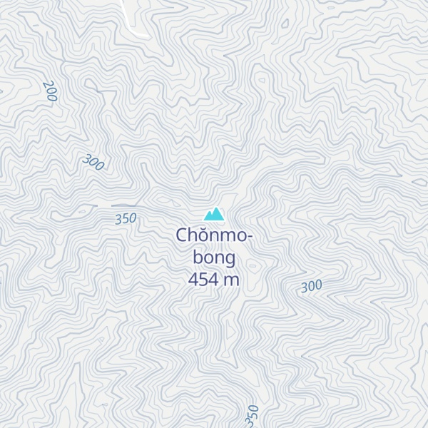 Map of Chŏnmo-bong