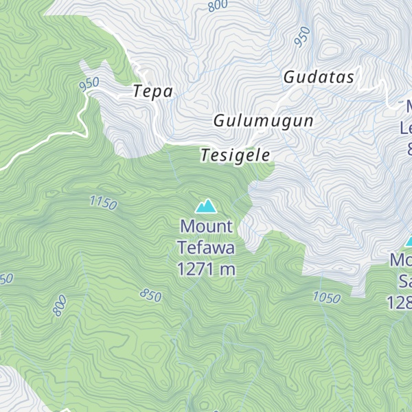 Map of Mount Tefawa