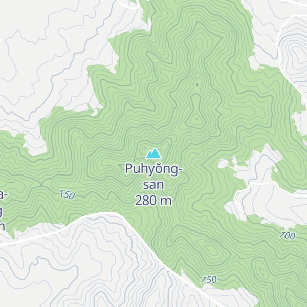 Map of Puhyŏng-san