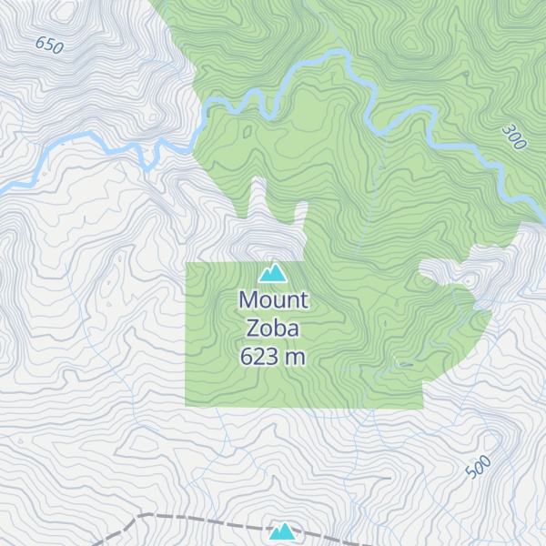 Map of Mount Zoba