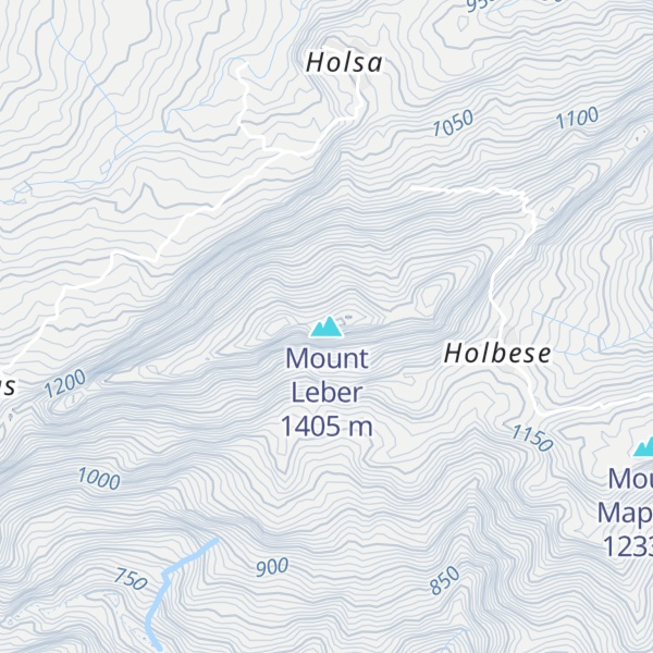 Map of Mount Leber