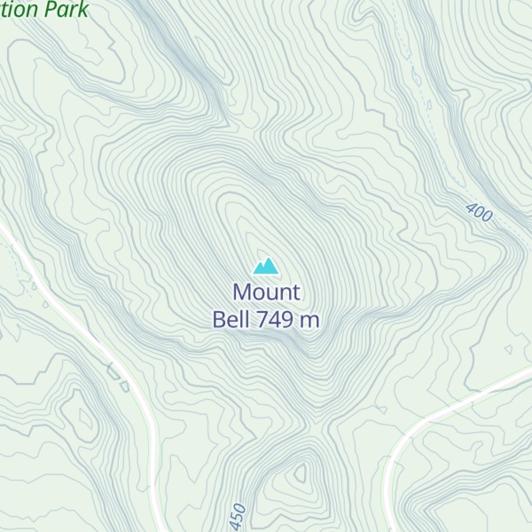 Map of Mount Bell