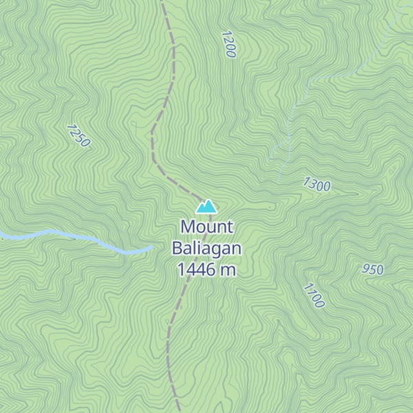 Map of Mount Baliagan