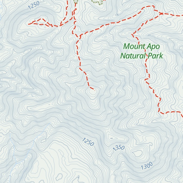Map of Mount Tampurong