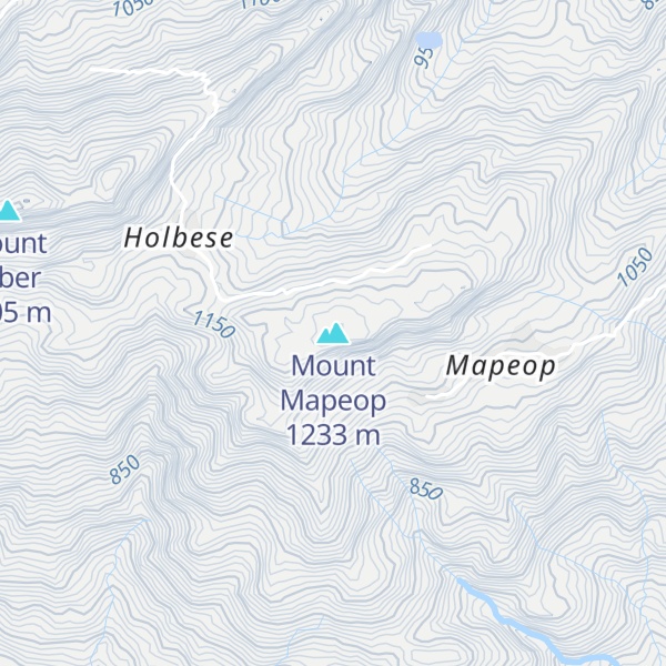 Map of Mount Mapeop