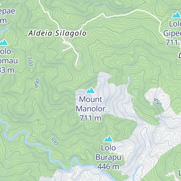 Map of Mount Manolor