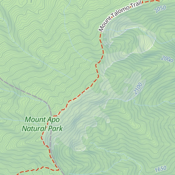 Map of Mount Talomo