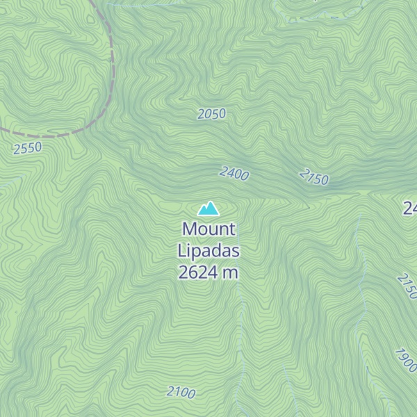 Map of Mount Lipadas